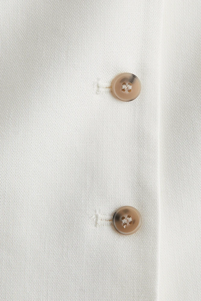 Linen-Blend Suit Vest