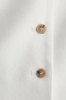 Linen-Blend Suit Vest