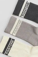 3-pack Text-Motif Socks