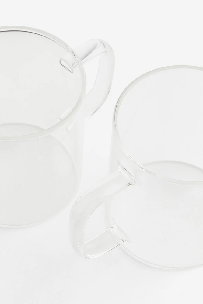 2-pack Glass Mugs