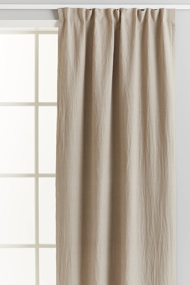 2-pack Linen Blackout Curtain Panels