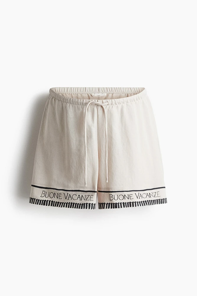 Short MAMA Before & After en piqué