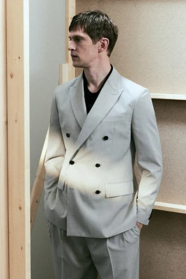 Regular-Fit Double-Breasted Jacket