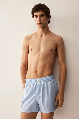 2-pack Woven Cotton Sateen Boxer Shorts