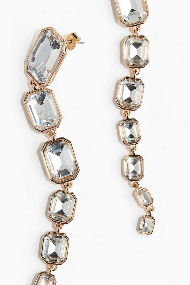 Long Rhinestone Earrings