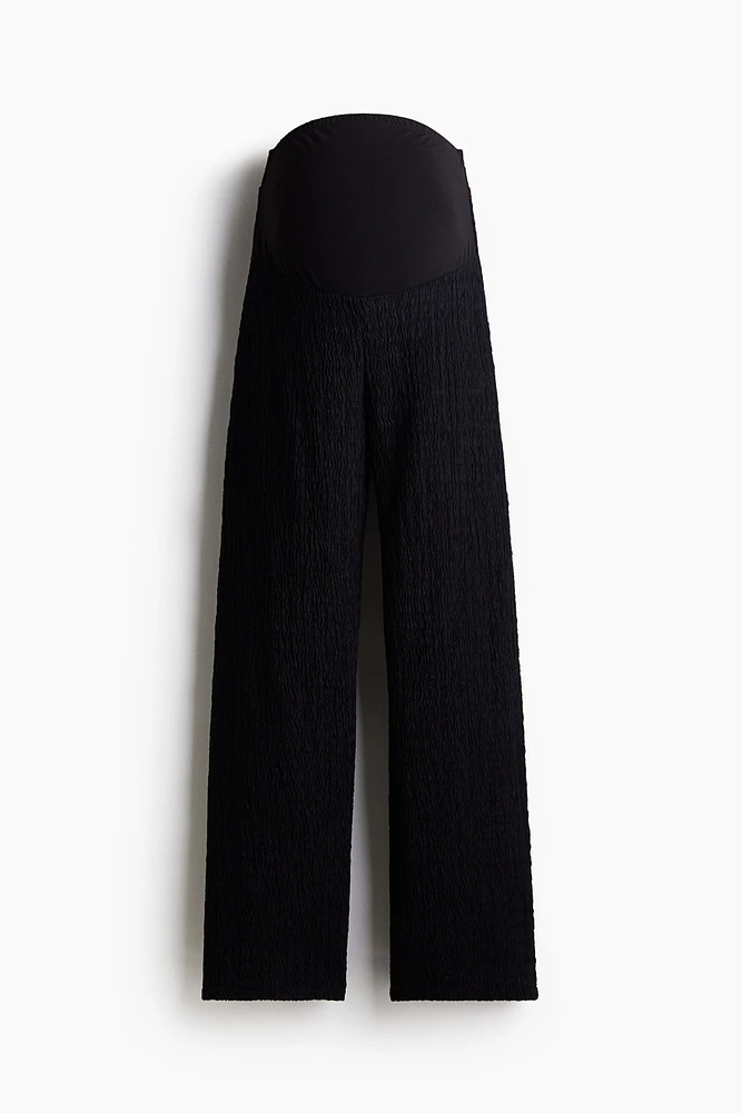 MAMA Textured Jersey Pants