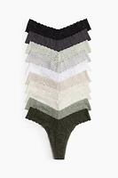 Lot de 10 culottes Thong en dentelle