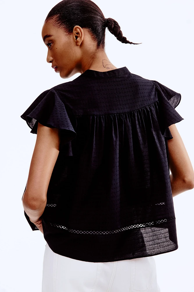 Dobby-Weave Blouse