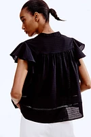 Dobby-Weave Blouse