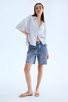 Chemise en lin mélangé