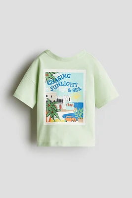 T-shirt en coton imprimé