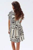Robe tunique froissée