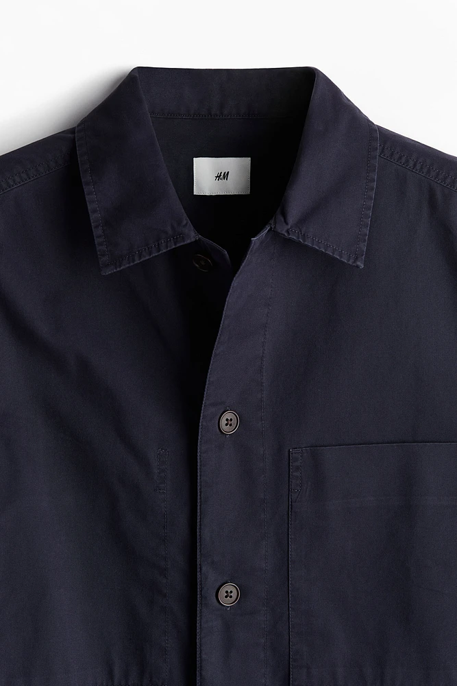 Regular Fit Twill Overshirt