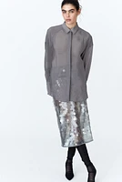 Oversized Organza Shirt