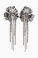 Long Flower-Shaped Earrings