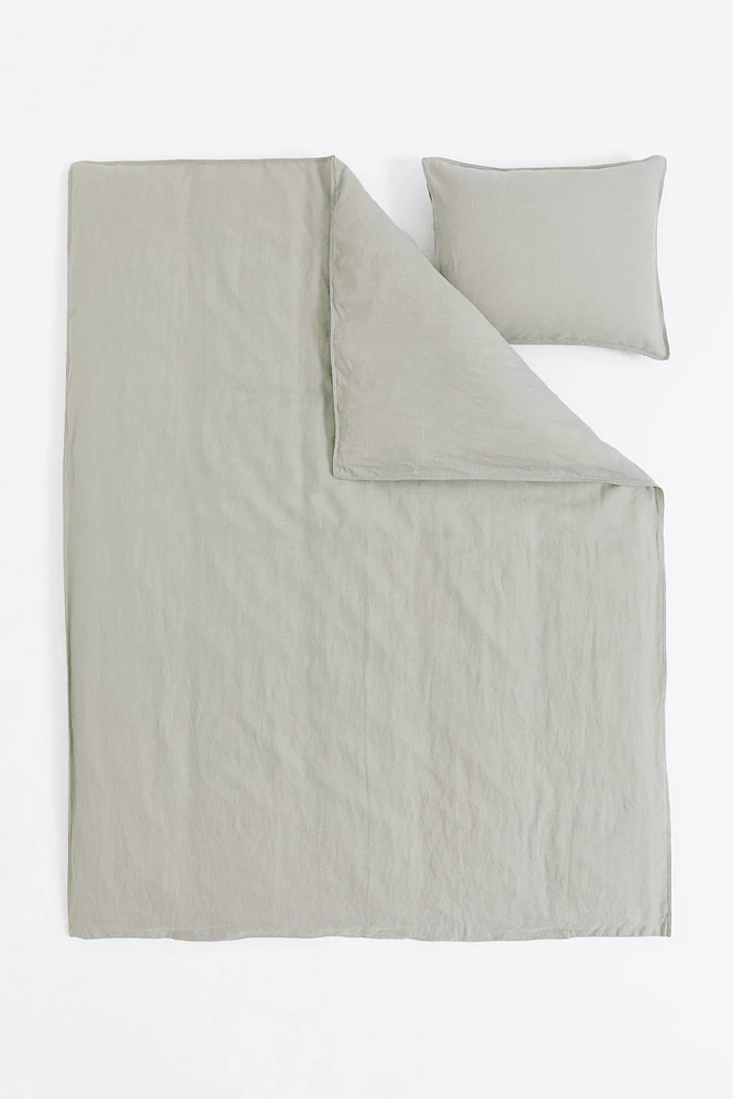 Enveloppe de couette lit simple en lin