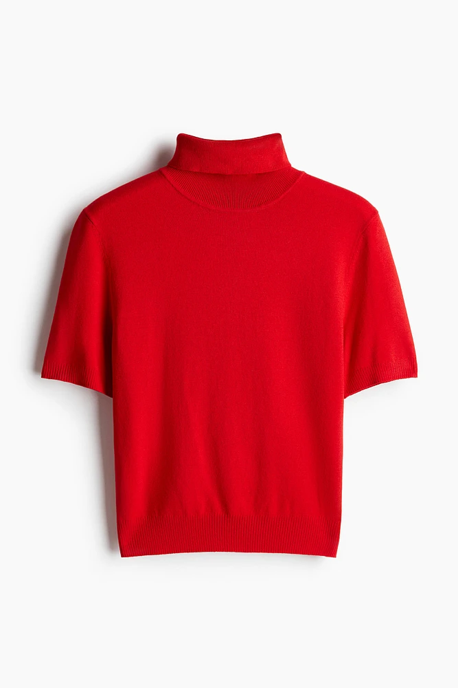 Haut à col roulé en fin tricot
