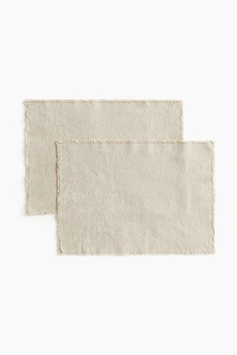 2-Pack Linen-Blend Placemats