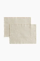 2-Pack Linen-Blend Placemats