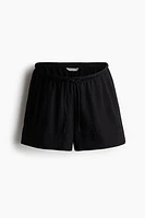 MAMA Before & After piqué shorts