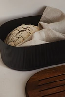 Metal and Wood Bread Box