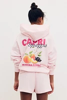 2-piece Brushed-Inside Hoodie and Shorts Set