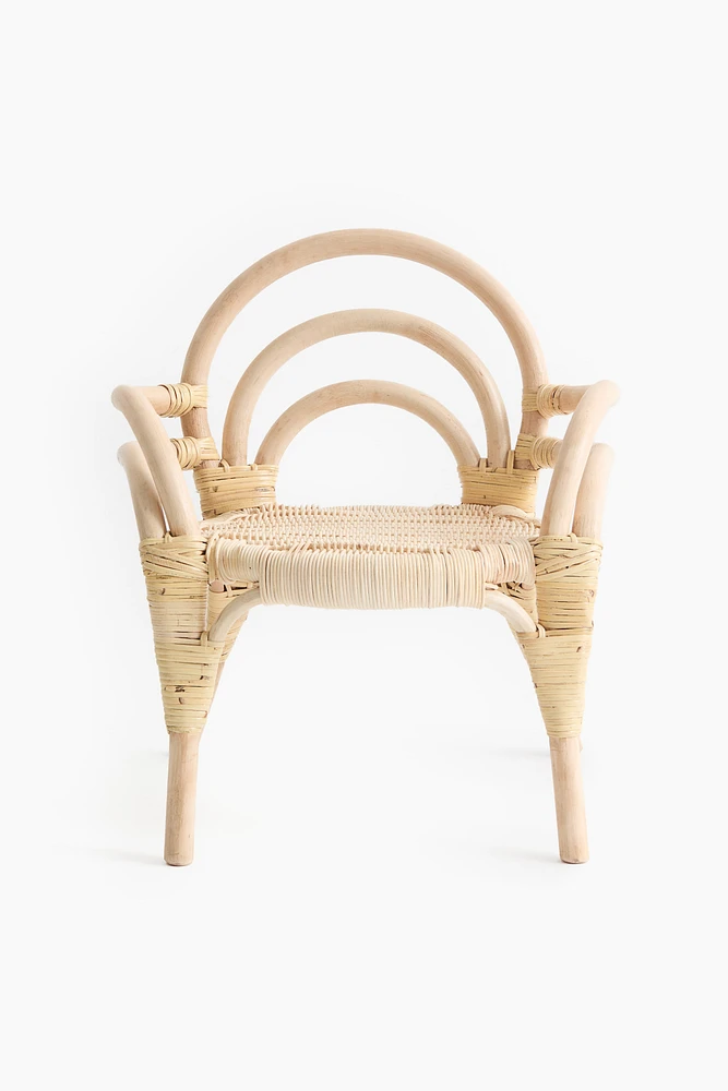 Fauteuil relax pour enfant en rotin