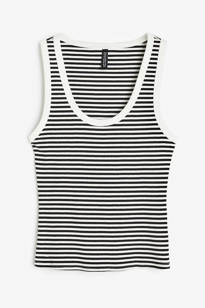 Ribbed Cotton Tank Top