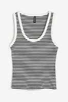 Ribbed Cotton Tank Top