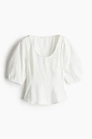 Scoop-Neck Blouse