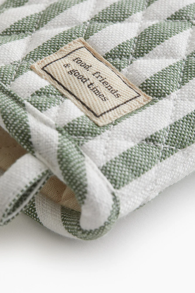 Striped Oven Mitt