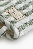 Striped Oven Mitt