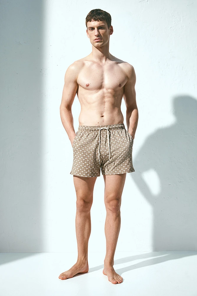 Seersucker Swim Shorts