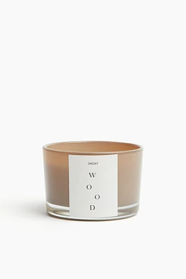 Bougie parfumée dans un pot en verre