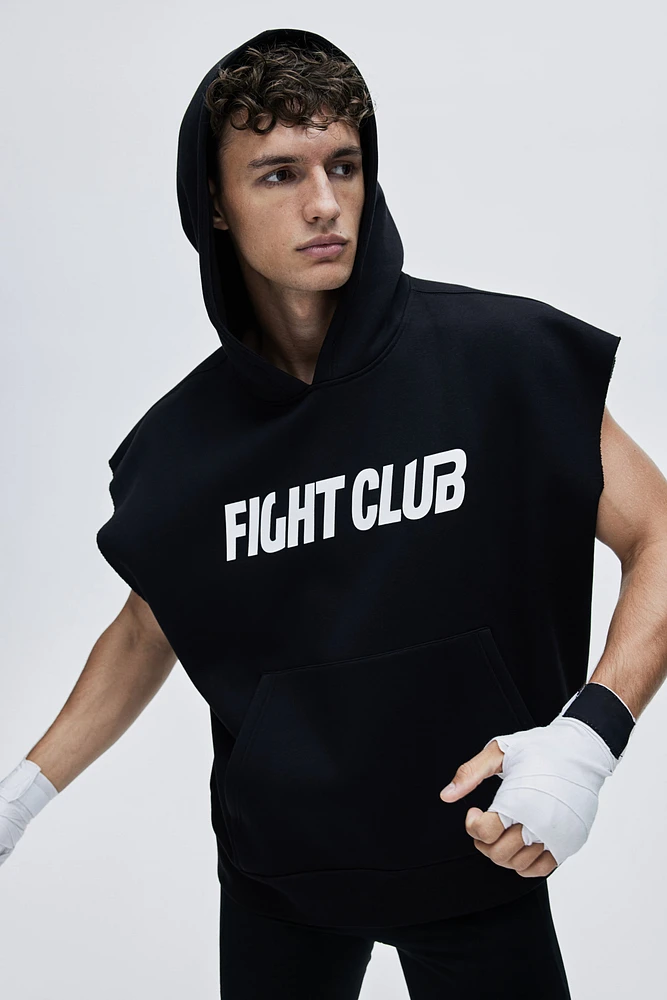 Loose-Fit Sleeveless Sports Hoodie