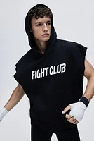 Loose-Fit Sleeveless Sports Hoodie