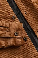 Loose Fit Corduroy Shacket