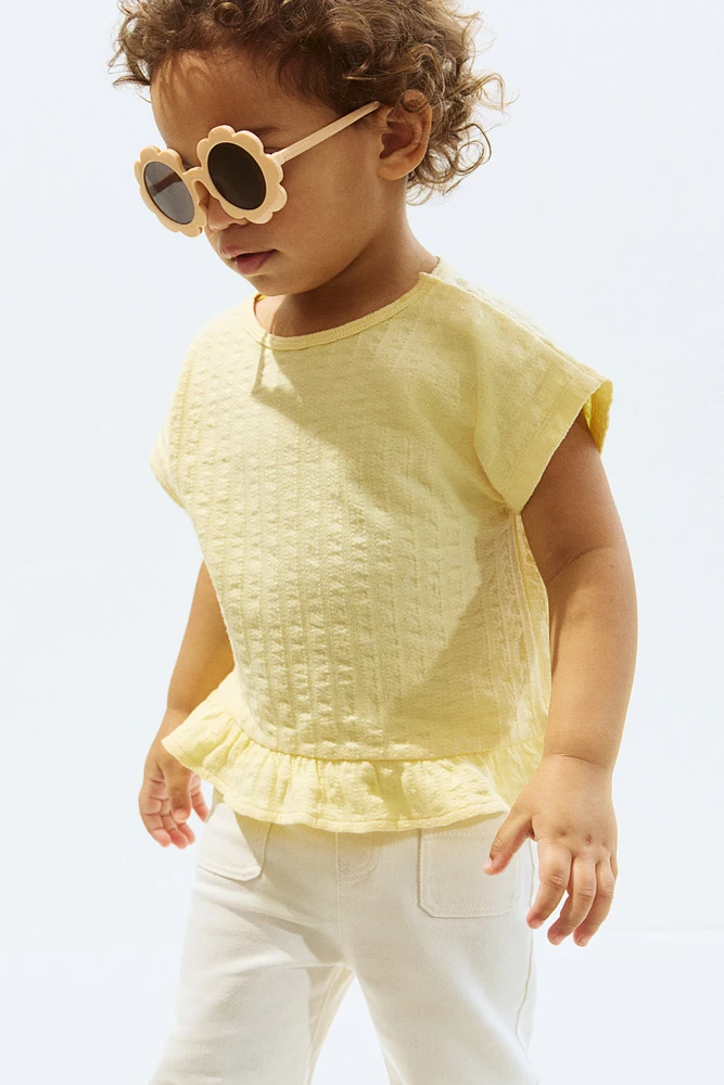 Ruffle-Trimmed Top