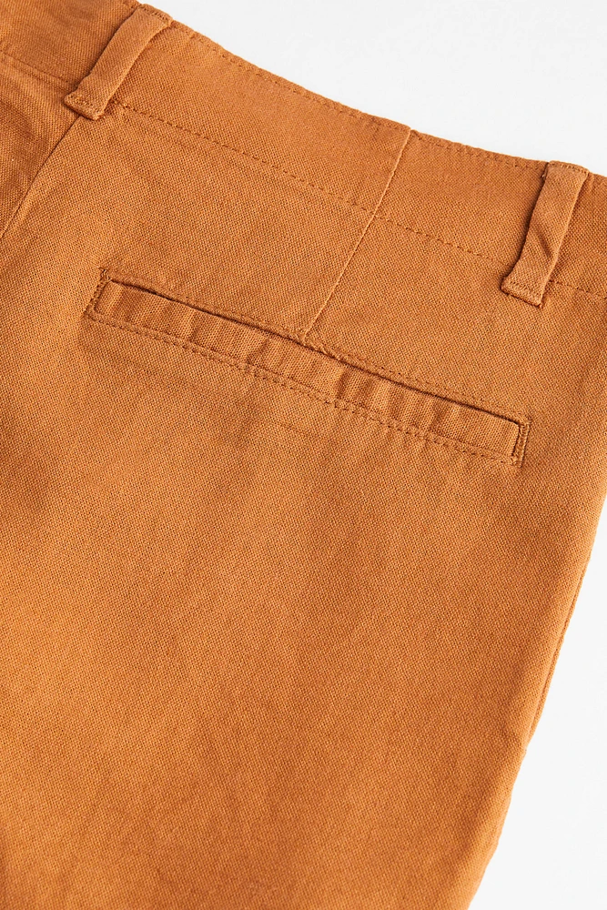 Linen-blend Shorts