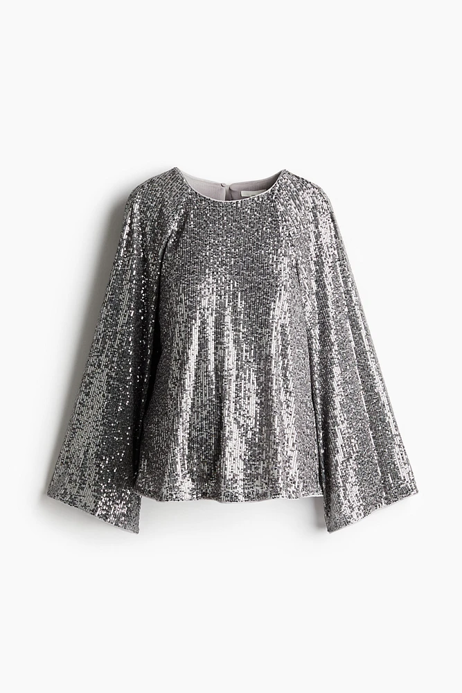 MAMA Sequined Blouse