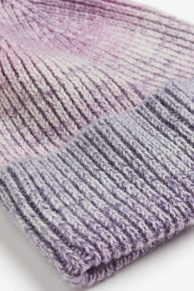 Rib-knit Beanie