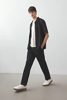 Loose-Fit Waffled Resort Shirt