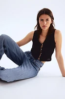 Textured Jersey Vest