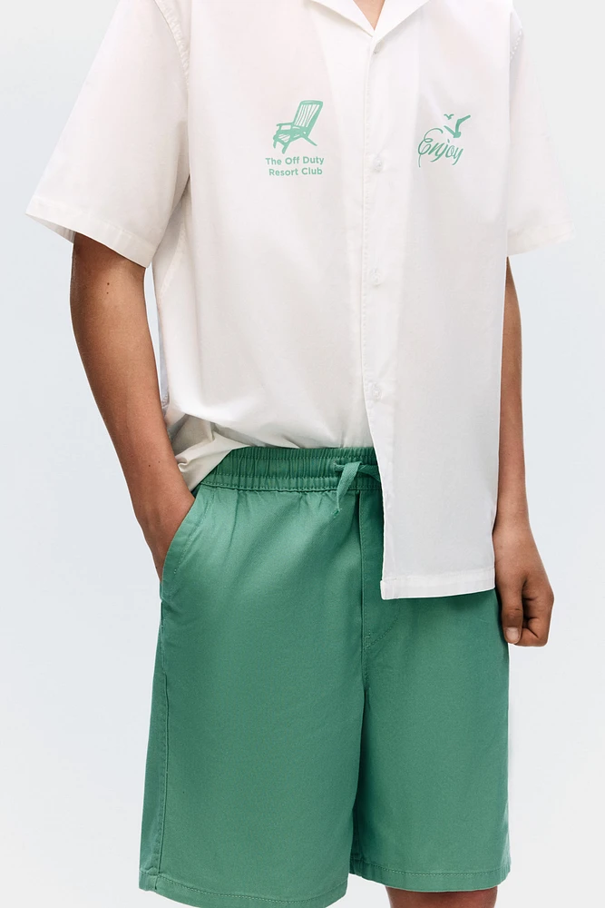 Cotton Twill Shorts