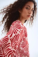 Blouse avec col sans rabat