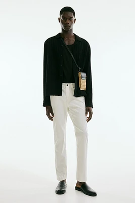 Slim Fit Cotton Twill Pants