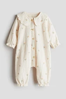 Cotton muslin romper suit