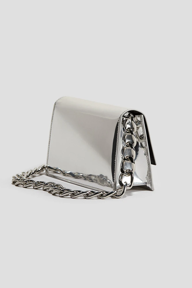 Metallic-Shimmer Shoulder Bag