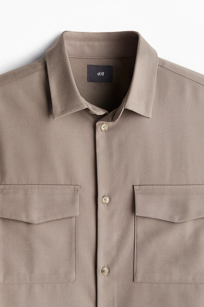 Regular Fit Utility Overshirt