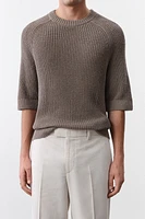 Regular-Fit Tailored Linen-Blend Pants